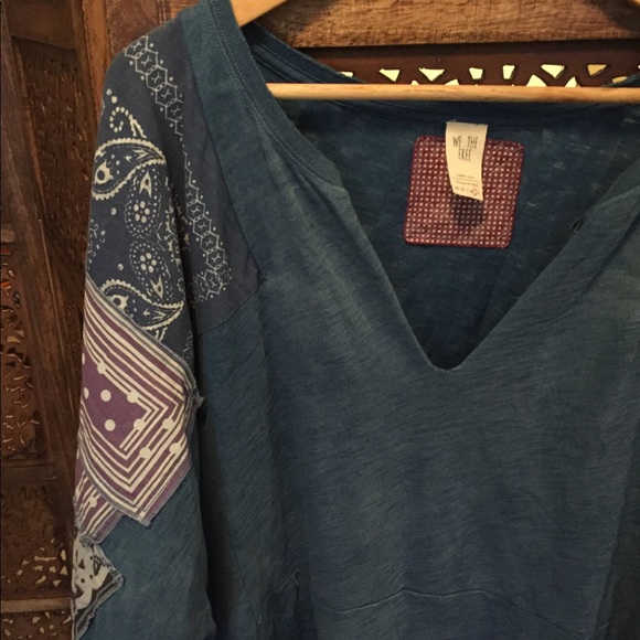 NEW NWT Free People Shibuya Tunic Blue - Picture 4 of 7